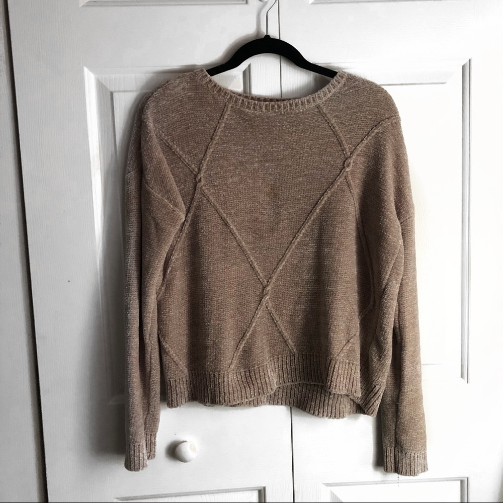 Tan chenille sweater